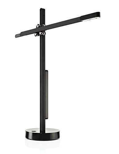 Jake Dyson Csys Task EU 6 - Lámpara de mesa (LED, con sensor de intensidad, casquillo giratorio, altura regulable), color negro