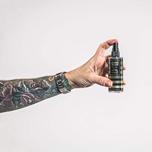 JAMES READ Hydra Tan Mist Face for Men 100ml LIGHT/MEDIUM Post-Shave Hydrating & Cooling Mist Fast Dry Gradual Self Tan Adecuado para todos los tonos de piel; Color dura hasta 5 días