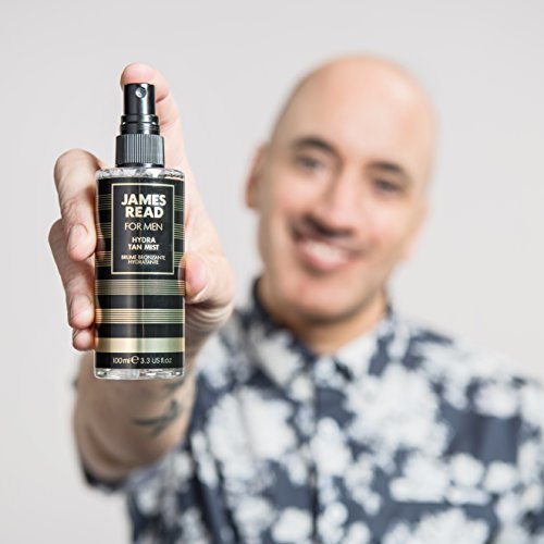 JAMES READ Hydra Tan Mist Face for Men 100ml LIGHT/MEDIUM Post-Shave Hydrating & Cooling Mist Fast Dry Gradual Self Tan Adecuado para todos los tonos de piel; Color dura hasta 5 días