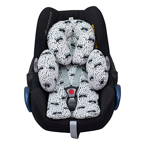 JANABEBE Reductor Universal Bebe Silla de Coche y Paseo 3 Piezas (Raccoon)