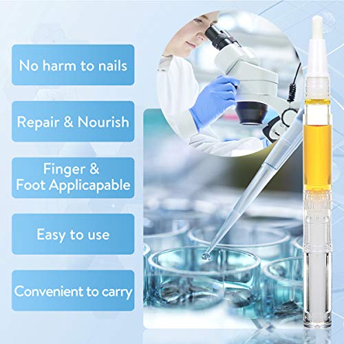 Janolia Tratamiento de Uñas, Pluma de Reparación de Uñas & Lima de Uñas, Solucionar los Onicomicosis, Reparar Las Uñas, Retirar Dedos Infectados Amarillos, Cuidado de Uñas Seguro y Natural