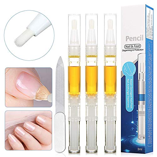 Janolia Tratamiento de Uñas, Pluma de Reparación de Uñas & Lima de Uñas, Solucionar los Onicomicosis, Reparar Las Uñas, Retirar Dedos Infectados Amarillos, Cuidado de Uñas Seguro y Natural