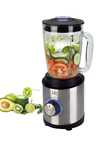 Jata BT1041 Batidora de Vaso Profesional Series Motor AC Cuerpo de Acero Inoxidable con 6 Cuchillas de Acero Inox Dentadas Capacidad 1,7 l 5 velocidades 1200 W