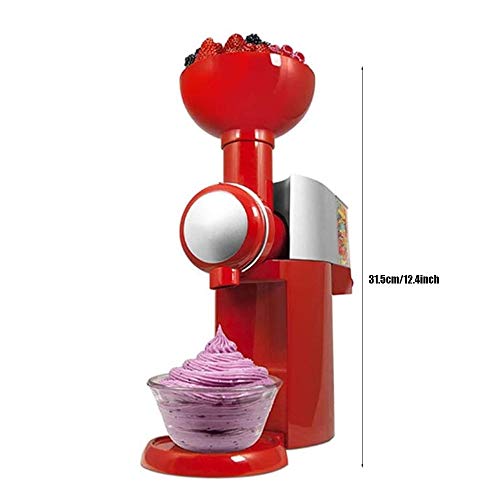 JDH Máquina para Hacer Helados de Frutas, Fabricante de postres congelados saludables pequeños y automáticos para el hogar, Adecuada para Batidos de Sorbete/aguanieve/Productos lácteos congelados