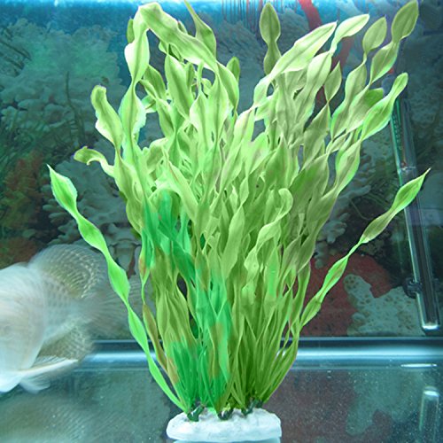 JDYW 52cm Plantas de Tanque de Peces Artificiales Grandes Plantas Acuáticas de Plástico Agua Falsa Hierba Acuario Decoraciones Ornamento 20.5 Pulgadas
