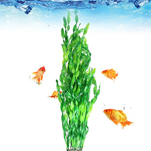 JDYW 52cm Plantas de Tanque de Peces Artificiales Grandes Plantas Acuáticas de Plástico Agua Falsa Hierba Acuario Decoraciones Ornamento 20.5 Pulgadas