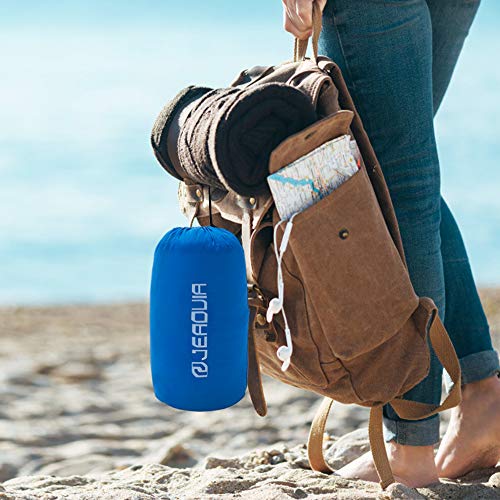 JEAOUIA Saco de Dormir para Acampar - Ligero - Compacto - Impermeable - Saco de Dormir para Adultos, Compacto de 3 Estaciones para Senderismo, Viajes, Interiores y Exteriores
