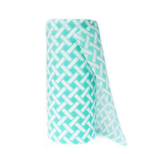 JEBBLAS Rollo de 90Pcs multipropósito de Tela no-Tejida Antiadherente limpiando Trapos casa Limpieza paño Cocina Plato bayeta