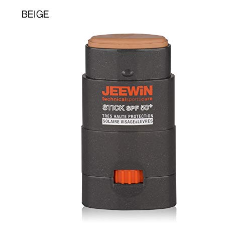 JEEWIN palillo de Protección Solar SPF 50 Rostro y Labios Beige BEIGE 9 g