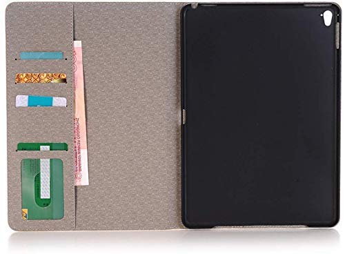 Jennyfly - Funda protectora rígida con ranura para tarjetas y función atril de fácil visión, diseño retro 2020 Galaxy Tab A 8.4(SM-T307) marrón