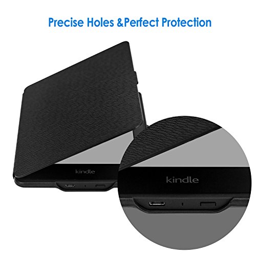 Jetech Funda Amazon Kindle Paperwhite, Se Adapta a Todas Las Generaciones de Paperwhite Anteriores a 2018 (No es Compatible 10ª Generación), Negro