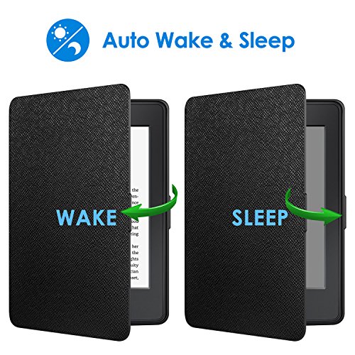 Jetech Funda Amazon Kindle Paperwhite, Se Adapta a Todas Las Generaciones de Paperwhite Anteriores a 2018 (No es Compatible 10ª Generación), Negro
