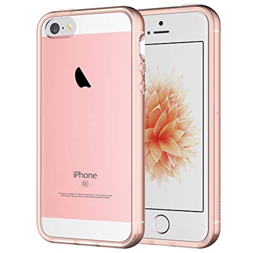 JETech Funda Compatible iPhone SE 2016 (NO es Compatible 2020) 5s 5, Carcasa Anti-Choques/Arañazos, Rosa