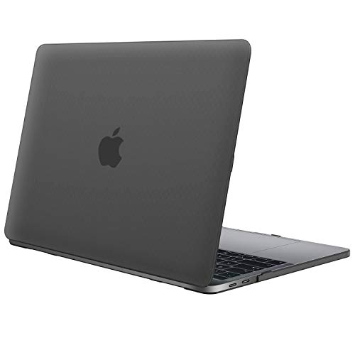 JETech Funda para MacBook Pro 13" 2019/2018/2017/2016 (A2159/A1989/A1706/A1708), Rígida Protecta de la Carcasa, Negro Escarcha