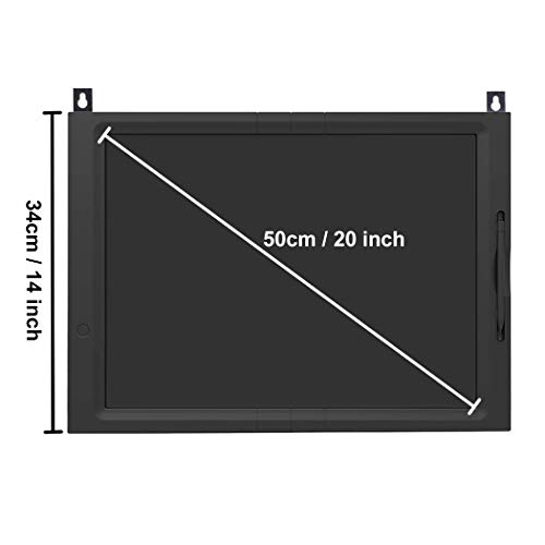 JFUNE Tableta de Escritura LCD, 20 Pulgadas LCD eWriter Tableta portátil LCD Almohadilla Bloqueo Tablero de Dibujo para Niños