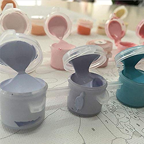 JFZJFZ Pintar por números para adultos y niños kits de regalo de bricolaje lienzo arte decoración del hogar perro piloto avión gafas de sol sombrero