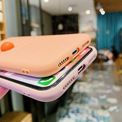 JIAHUI Funda De Teléfono con Patrón De Aguacate De Fruta 3D para iPhone XR XS MAX X 11 8 7 6 6S Plus Lovely Cubierta Trasera Bonita De Protección De Silicona Suave (Aguacate,For iPhone XS)