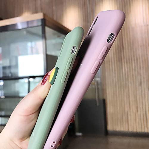 JIAHUI Funda De Teléfono con Patrón De Aguacate De Fruta 3D para iPhone XR XS MAX X 11 8 7 6 6S Plus Lovely Cubierta Trasera Bonita De Protección De Silicona Suave (Aguacate,For iPhone XS)