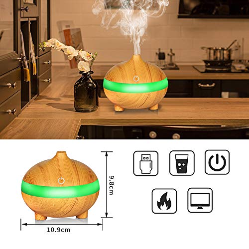 JiaMeng Humidificador Humidificador Ultrasónico, aromaterapia por ultrasonidos Aroma Aroma de Aceite Esencial USBAir Aroma - JMJS079