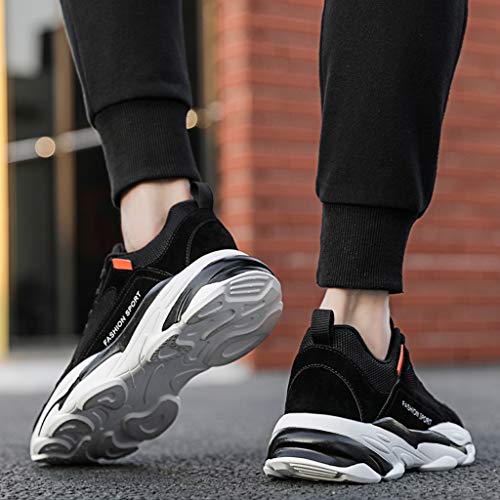 JiaMeng_ZI Moda Calzado Deportivo para Hombre Primavera Ligero Transpirable Gimnasio Zapatos de Cordones Zapatillas Casual Sneakers Resistente al Desgaste Calzado Deportivo