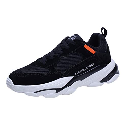 JiaMeng_ZI Moda Calzado Deportivo para Hombre Primavera Ligero Transpirable Gimnasio Zapatos de Cordones Zapatillas Casual Sneakers Resistente al Desgaste Calzado Deportivo