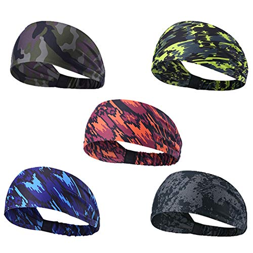 jinanshiCathy Oliver - Cinta para el pelo para hacer yoga (antitranspirante), 0, Blanco