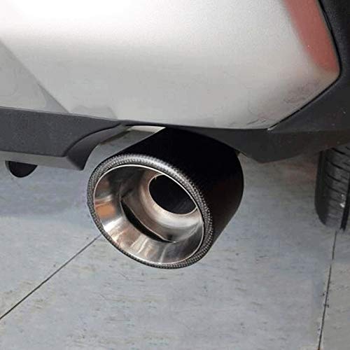 JINGXIANG Silenciadores de Escape del Coche de Fibra de Carbono Cola Consejo de Tubo Posterior del Coche Garganta de línea Recta del Borde Accesorios Fit For los Toyota RAV4 2019 2020