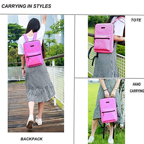 JINXIUCASE Lienzo Ligera Bolsa de Ordenador portátil, Moda Mochilas for portátiles, 13.3 14 15 Pulgadas Chromebook Bolsa de Ordenador portátil for MacBook Pro 15 Barra táctil