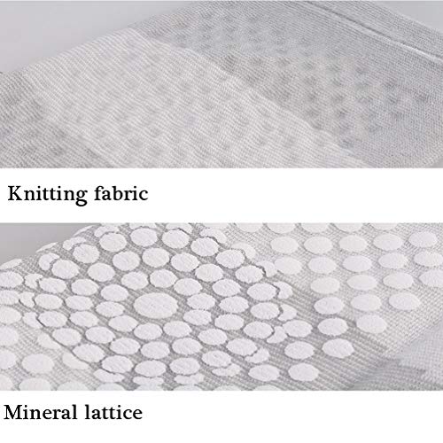 JJDD'G Rodillera,Terapia Magnética Soporte De La Rodilla Autocalentable Características Pierna Fría Antigua Cubierta De La Rodilla Almohadilla para La Rodilla,Gris,L