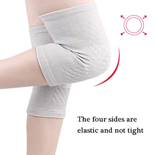 JJDD'G Rodillera,Terapia Magnética Soporte De La Rodilla Autocalentable Características Pierna Fría Antigua Cubierta De La Rodilla Almohadilla para La Rodilla,Gris,L