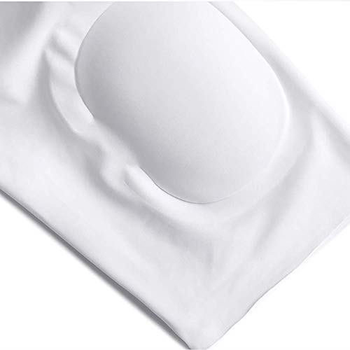 JJZXPJ Hombres Fajas Adelgaza la Talladora del Cuerpo del Falso Camiseta del músculo de engorde Aumentar los músculos Invisible Simulación Training (Color: Blanco, Tamaño: XL)