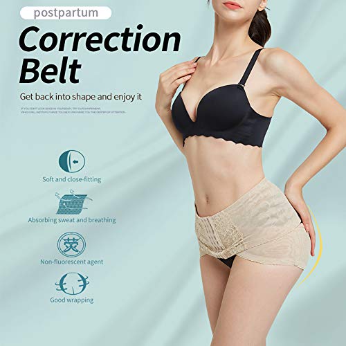 JMung Faja Cinturon Pélvico Postparto Caderas para Mujer y Maternidad, Transpirable Ajustable Cinturón Sacroilíaca para Alivio del Dolor de Articulación SI, Cadera,Apricot,XL