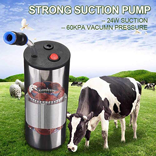 Jnzr De Cabra, Vaca de ordeño automático, 5L eléctricos de Uso doméstico ordeñadora automática Kit portátil para el hogar Pequeña Granja,For Cow