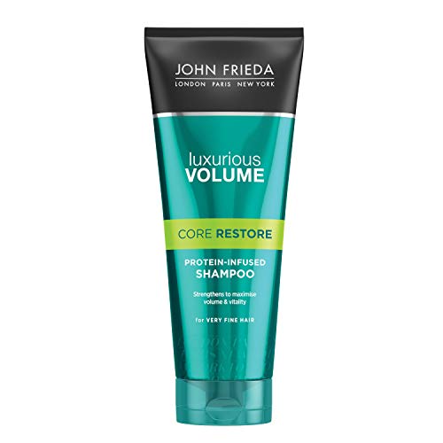 John Frieda Champú Fuerza y Volumen 250ml | Pelo Fino | Champú Volumen | Pelo Fino Rizado | Solido