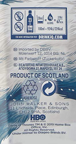 Johnnie Walker Song of Ice Whisky Escocés, Edición limitada Juego de Tronos: Casa Stark - 700 ml