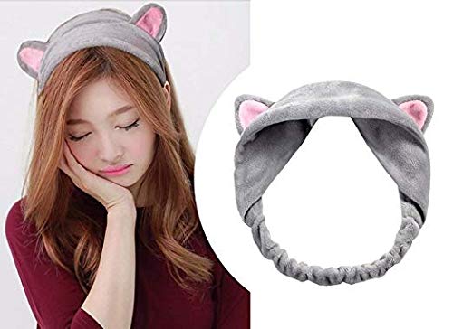 Joinfun Diadema Maquillaje, 6 Paquetes Diademas con lazo para mujeres Chica Rayas Elástico Coral Bandas para el cabello Maquillaje de felpa Lavado de cara Ducha Diadema