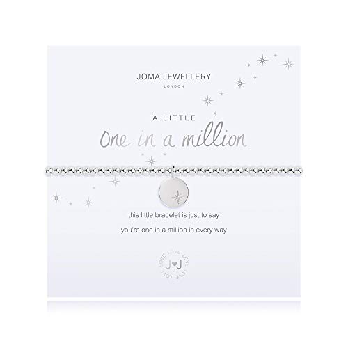 Joma Jewellery - Pulsera con texto en inglés "A Little One in A Million"