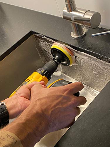 JOQINEER Juego de Accesorios para Cepillo de perforación de 22 Piezas, Kit de Cepillo de Taladro de fregado eléctrico, Kit de Limpieza de Almohadillas de fregado para selladores de Azulejos, bañera