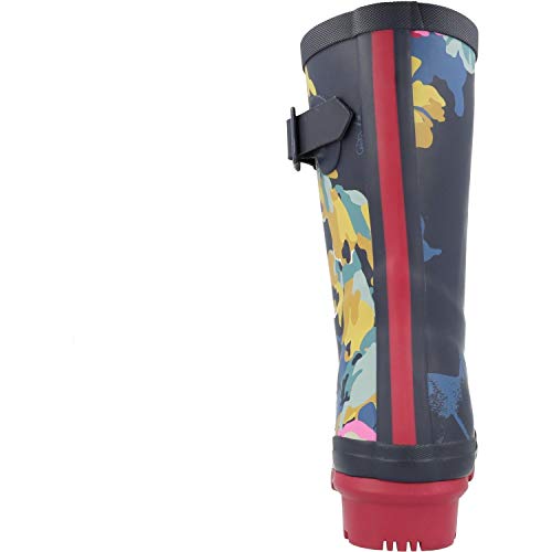 Joules Molly Welly, Botas de Agua para Mujer, Azul (Anniversary Floral CAMFLORAL), 36 EU