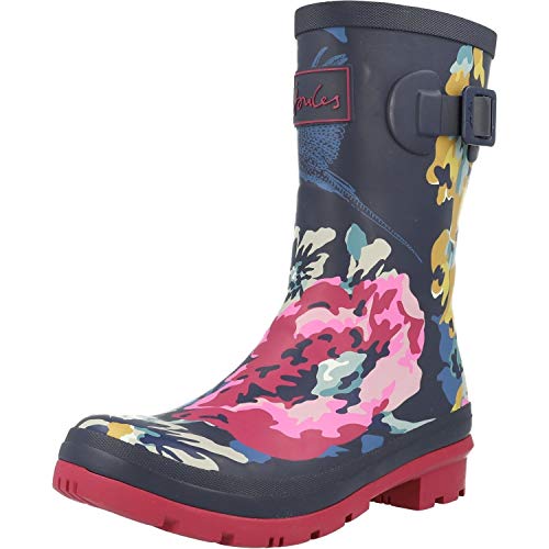 Joules Molly Welly, Botas de Agua para Mujer, Azul (Anniversary Floral CAMFLORAL), 36 EU