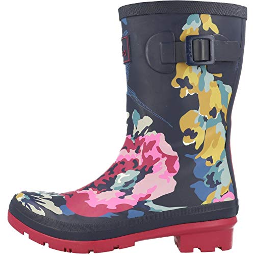 Joules Molly Welly, Botas de Agua para Mujer, Azul (Anniversary Floral CAMFLORAL), 36 EU