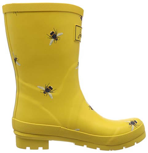 Joules Molly Welly, Botas de Agua para Mujer, Dorado (Gold Botanical Beetroot Gldbotb), 36 EU
