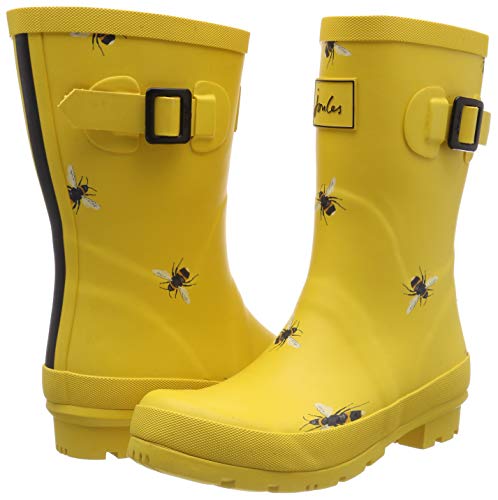Joules Molly Welly, Botas de Agua para Mujer, Dorado (Gold Botanical Beetroot Gldbotb), 36 EU