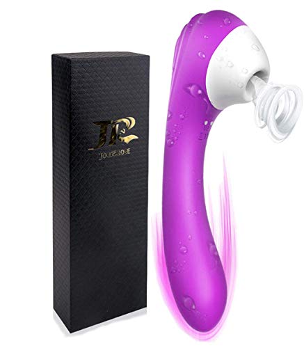 JOURLOVE masajeador portátil,VibrạdórésPunto G,Succiónạdor de Clítóris, Vibrạdórés Clítoris para Mujer Vibrạdór de Puntó G con, Vibración/Juguétés Séxuạlésimpermeable100% (púrpura)