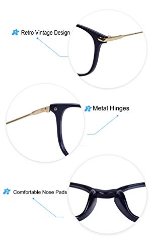 JoXiGo Gafas Anti Luz Azul Ordenador Antireflejos Anti-UV Anti-Fatiga Gafas Gaming para Pantallas de Ordenador, Móvil, Tableta, Televisor, y Fundas