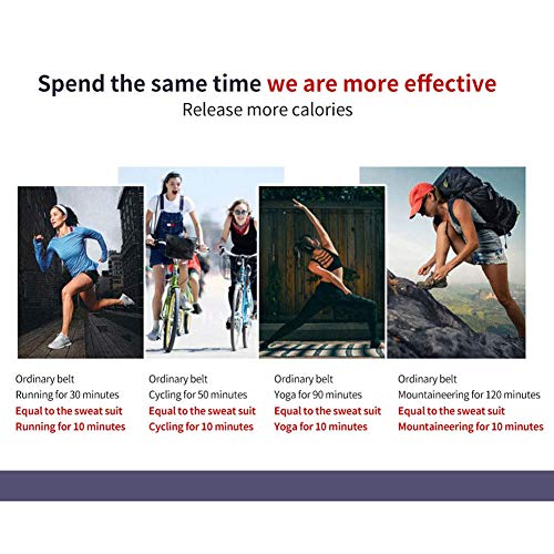 Joyce Hugh - Corsé deportivo de doble capa de compresión abdominal para pérdida de peso, para controlar la barriga, quemador de grasa, faja para gimnasio, entrenamiento, yoga, deporte Rosa/rojo Small