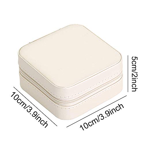 Joyero Pequeño, caso del almacenaje del recorrido para anillos y pendientes, joyería de regalo del organizador para las mujeres, gran regalo Idea