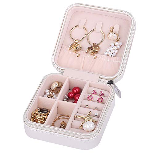 Joyero Pequeño, caso del almacenaje del recorrido para anillos y pendientes, joyería de regalo del organizador para las mujeres, gran regalo Idea