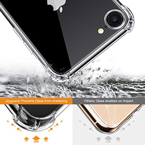 Joyguard Diseño para Funda iPhone SE 2020 con 2 Protector de Pantalla, Compatible con Funda iPhone 8 Transparente Funda iPhone 7 Silicona Funda iPhone SE 2020 - 4.7 Pulgada Transparente