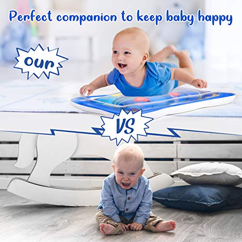 Joyjoz Alfombra de Agua para Bebé Alfombra Inflable Alfombra de Juegos para Bebé Juguete Sensorial Manta de Juegos Gimnasio para Bebés Colchoneta de Suelo para Niños y Recién Nacidos 3 Meses